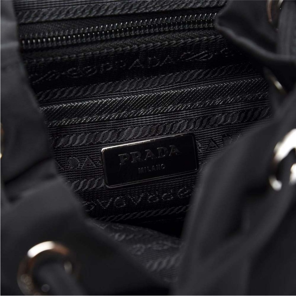 Prada Re-Nylon Black Drawstring
Medium Backpack - Picture 5 of 12